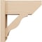 Ekena Millwork 8-in W x 18-in D x 18-in H Funston Slat Rough Cedar Woodgrain TimberThane Outlooker, Primed Tan OUTUR080X18X18FST24RCPR - alternate 2